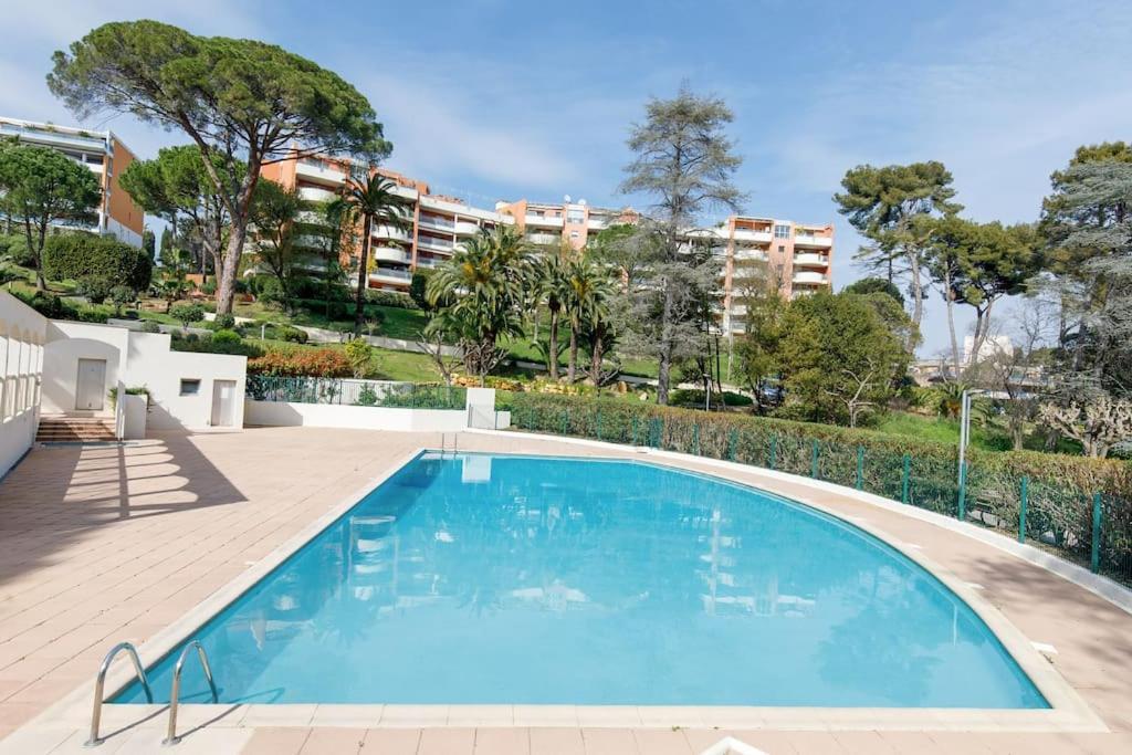 Domaine Des Palmiers - Piscine- Parking - Tennis - Clim Cannes Esterno foto